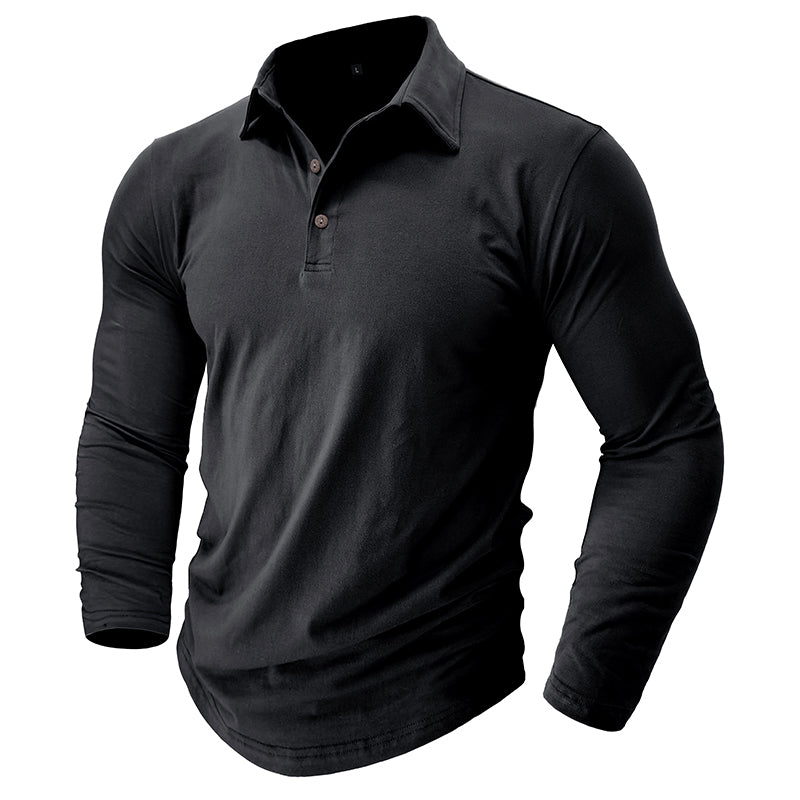 Modernes Langarm-Polo