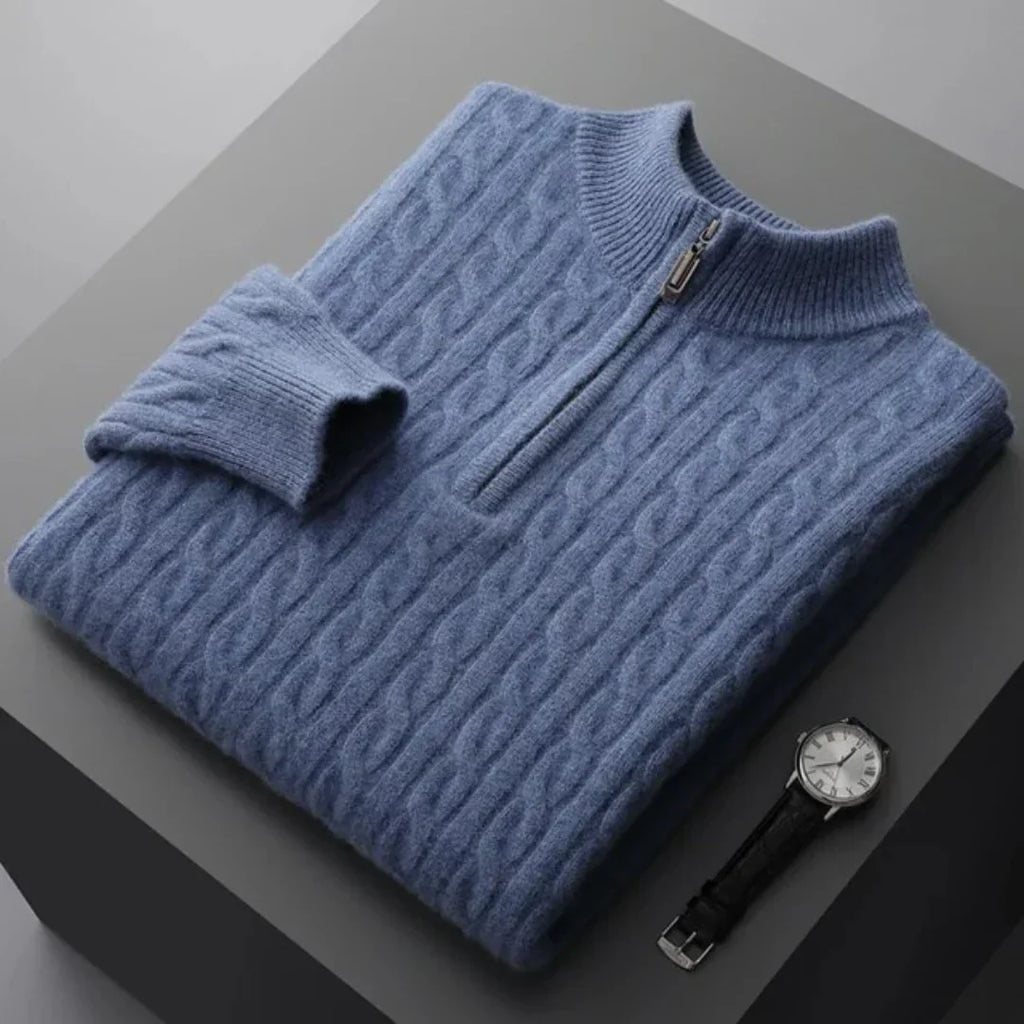 Deneb Gewebter Kaschmir-Half-Zip