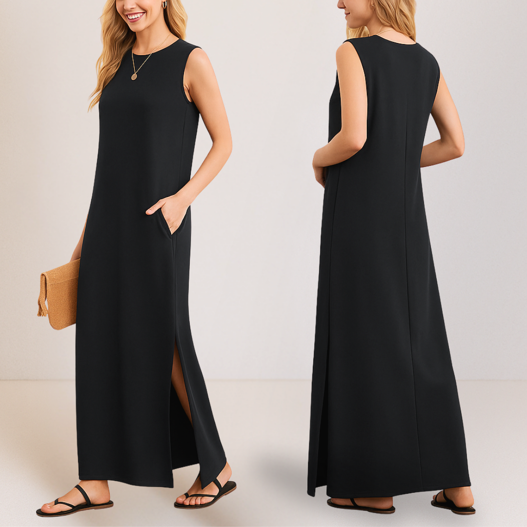 Emma™ | Elegantes langes Kleid mit fließender Silhouette