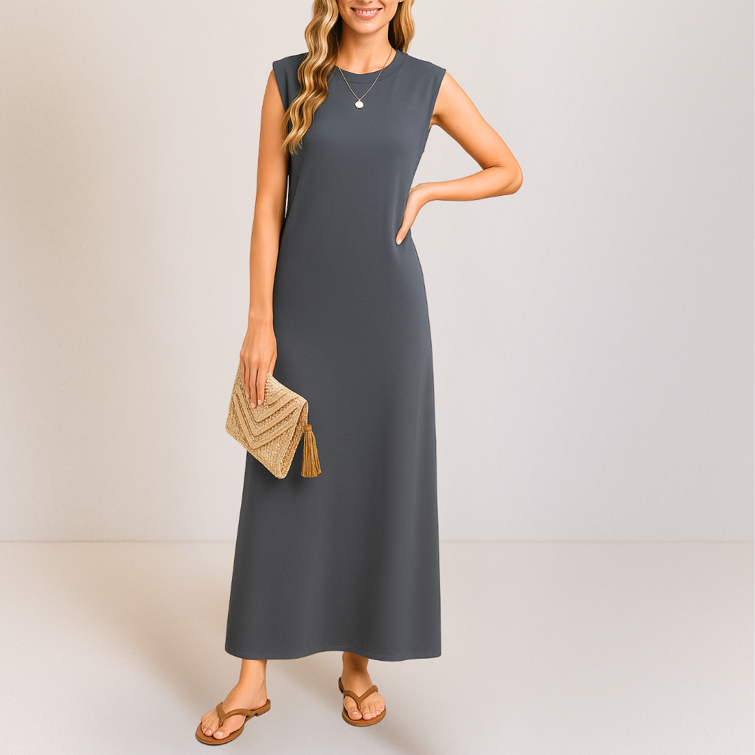 Emma™ | Elegantes langes Kleid mit fließender Silhouette