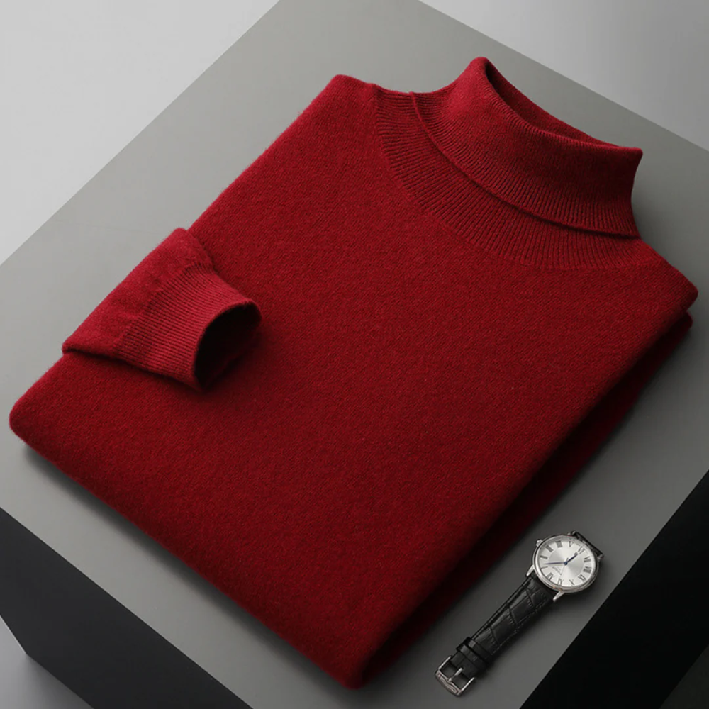 Cagliari Merino-Wolle-Rollkragenpullover