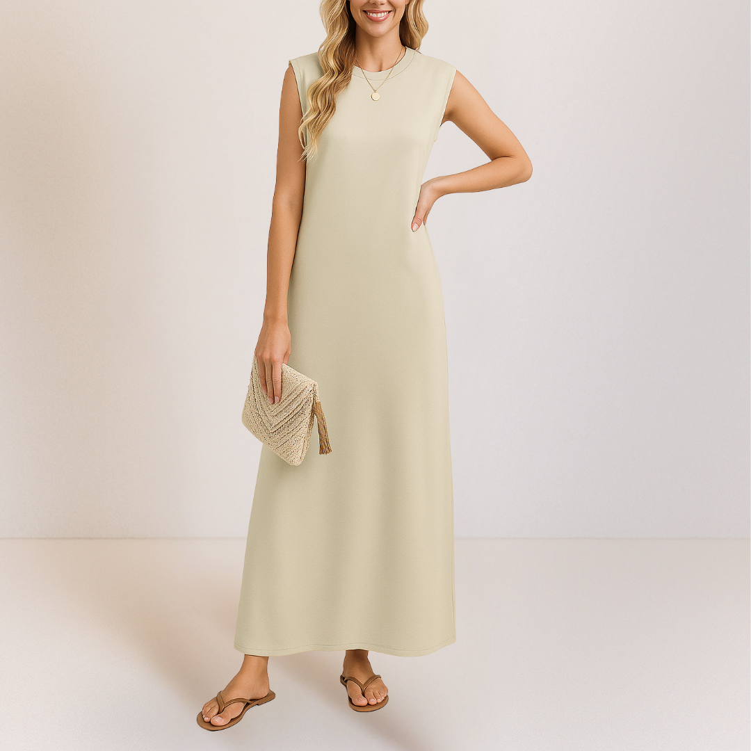 Emma™ | Elegantes langes Kleid mit fließender Silhouette