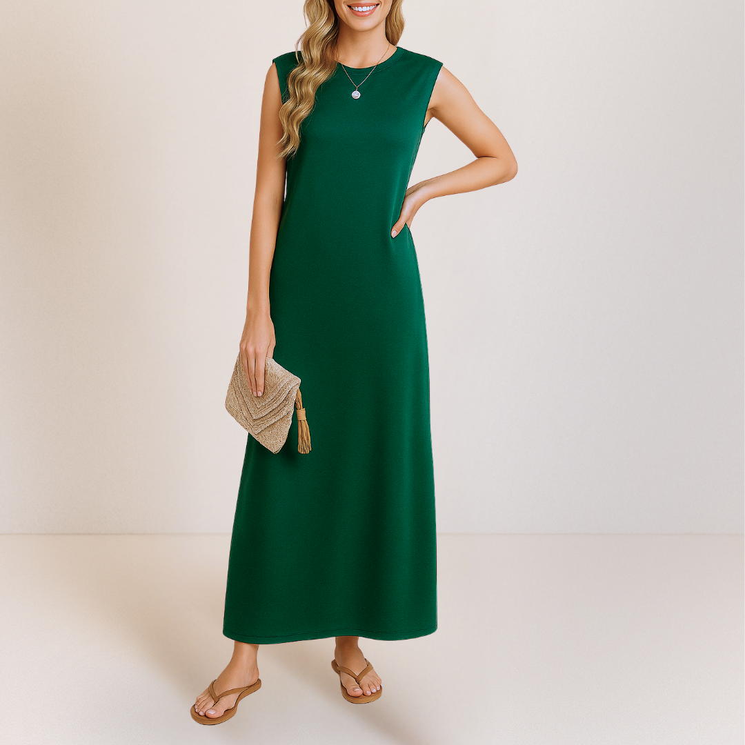 Emma™ | Elegantes langes Kleid mit fließender Silhouette