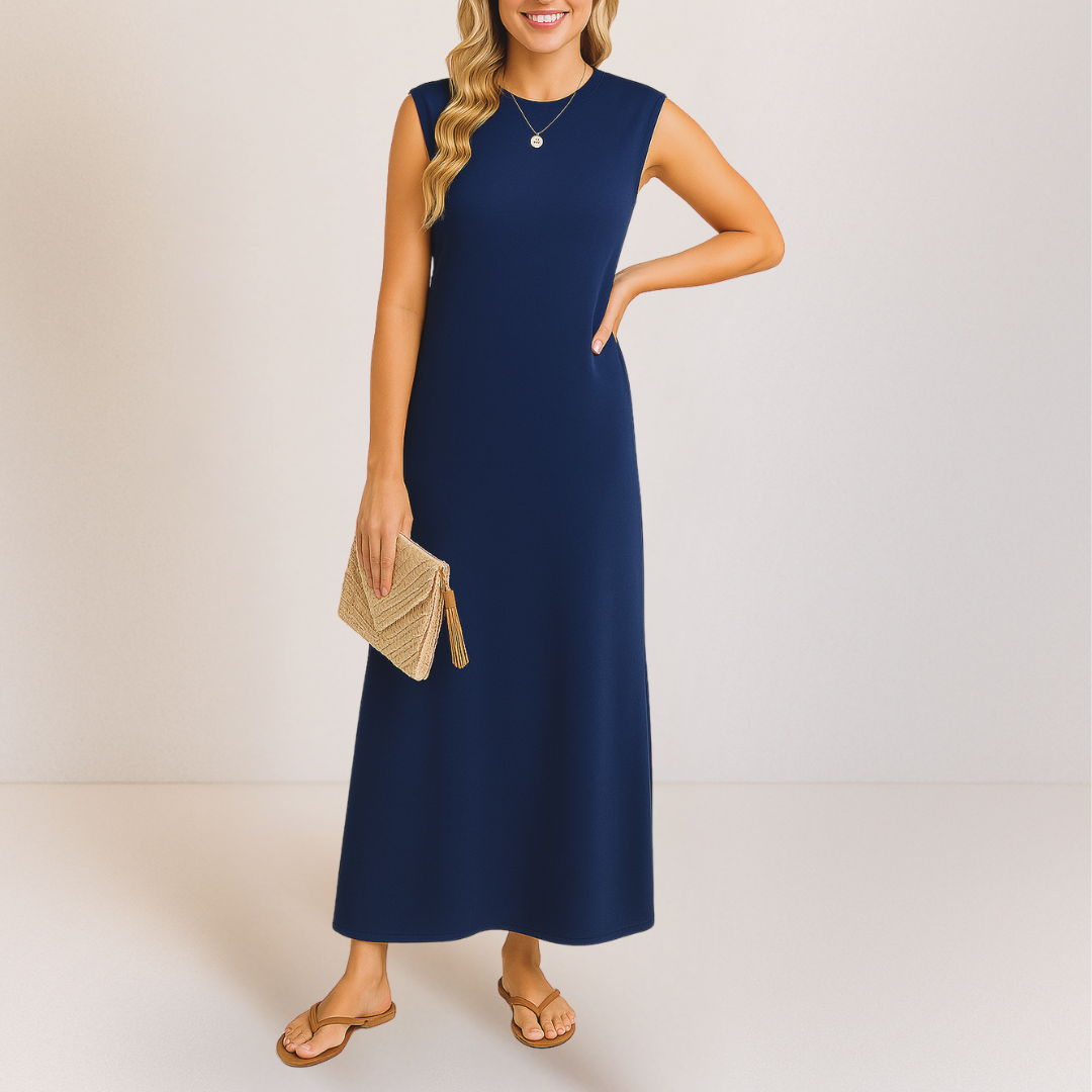 Emma™ | Elegantes langes Kleid mit fließender Silhouette