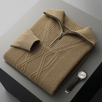 Taranto Merino-Wolle-Zip-Pullover