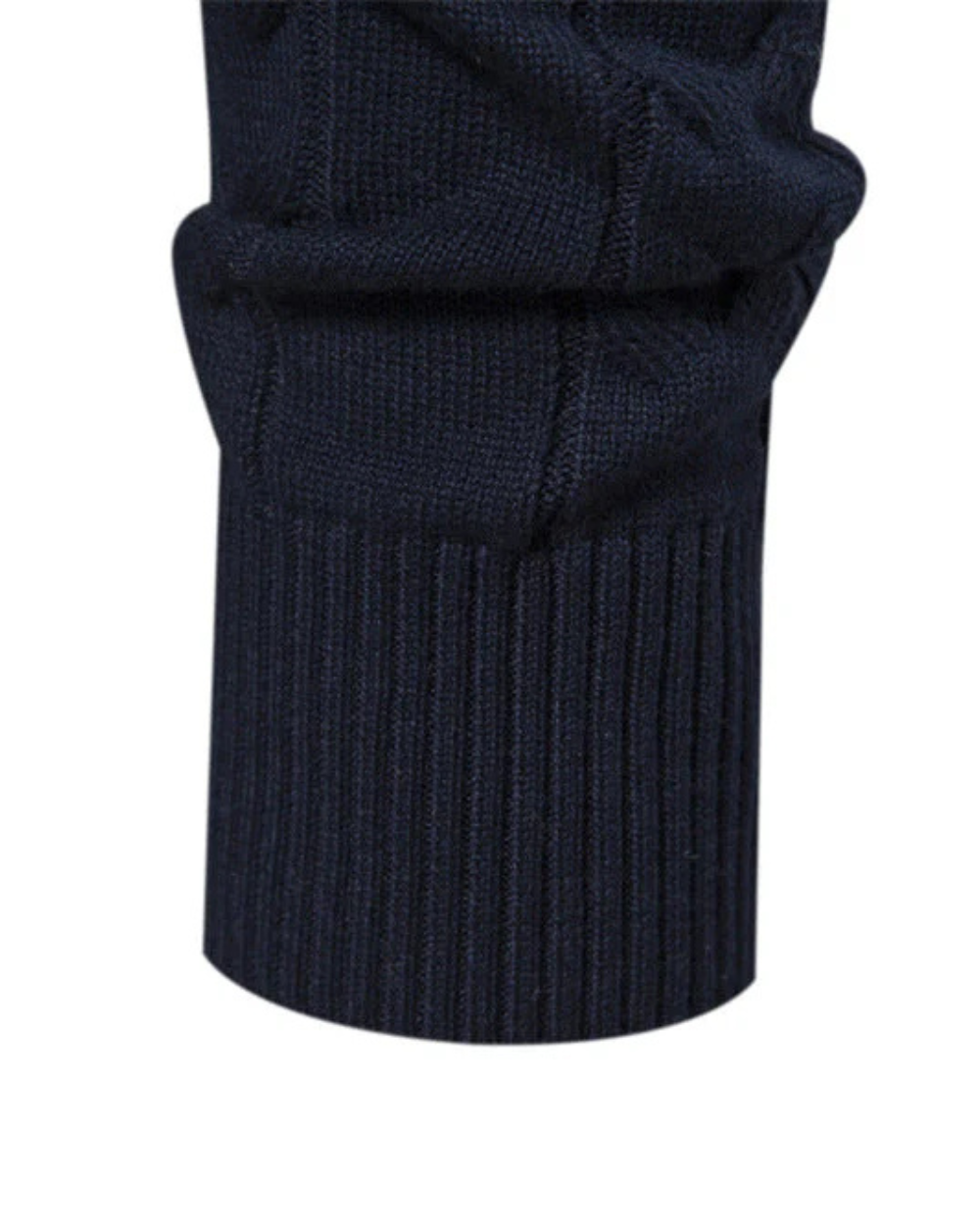 Frederico Gemusterter Baumwoll-Zip-Pullover