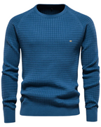 Herren-Pullover mit Gittermuster