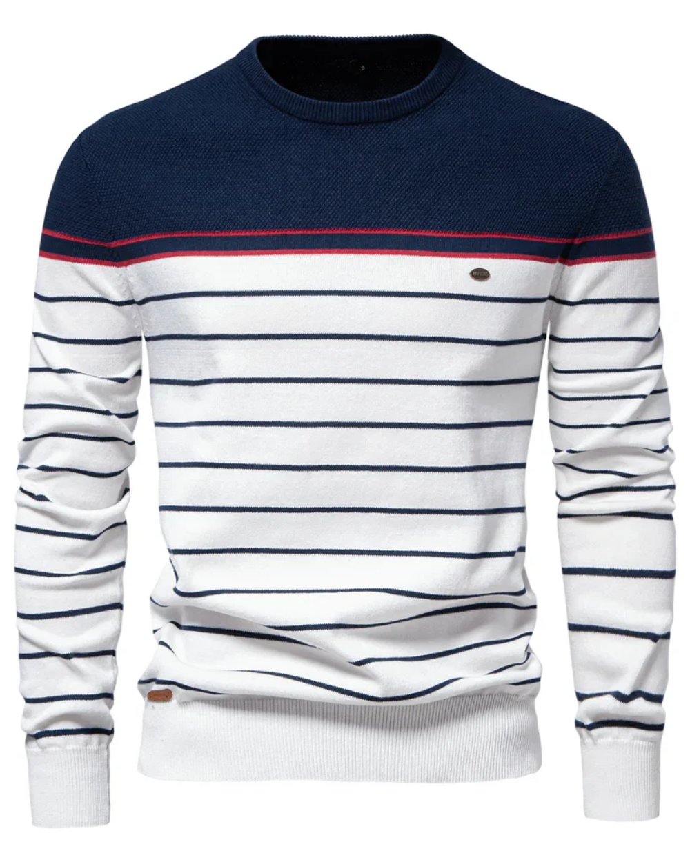 Herren-Pullover mit Streifenmuster