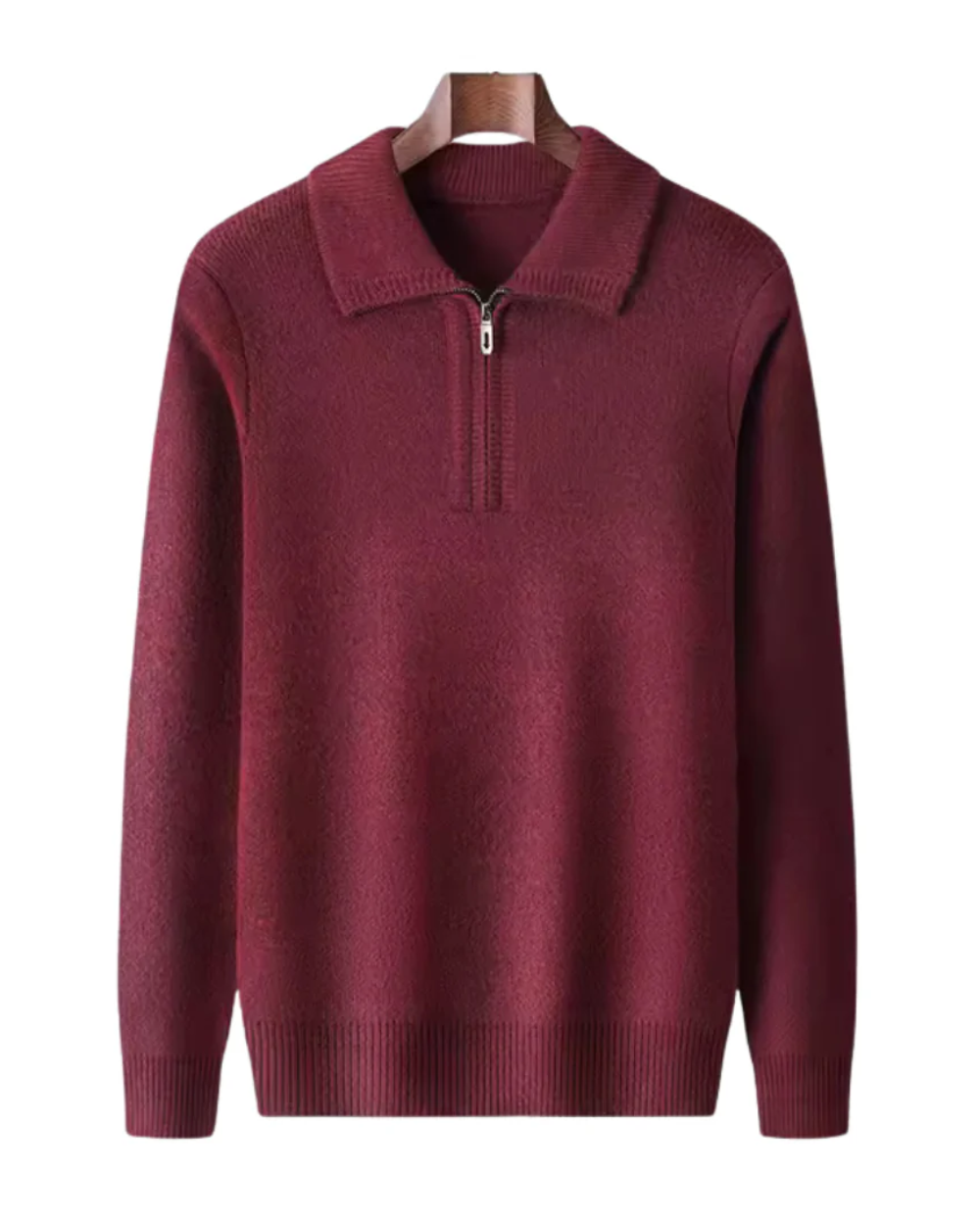 Gstaad Kaschmir-Quarter-Zip-Pullover