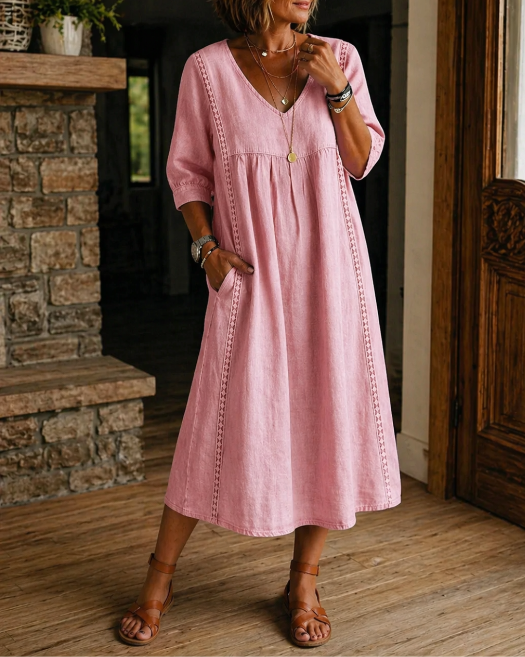 Karla™ | Luftiges Kleid mit Taschen