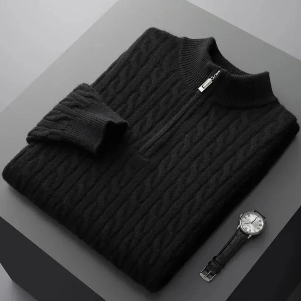 Deneb Gewebter Kaschmir-Half-Zip
