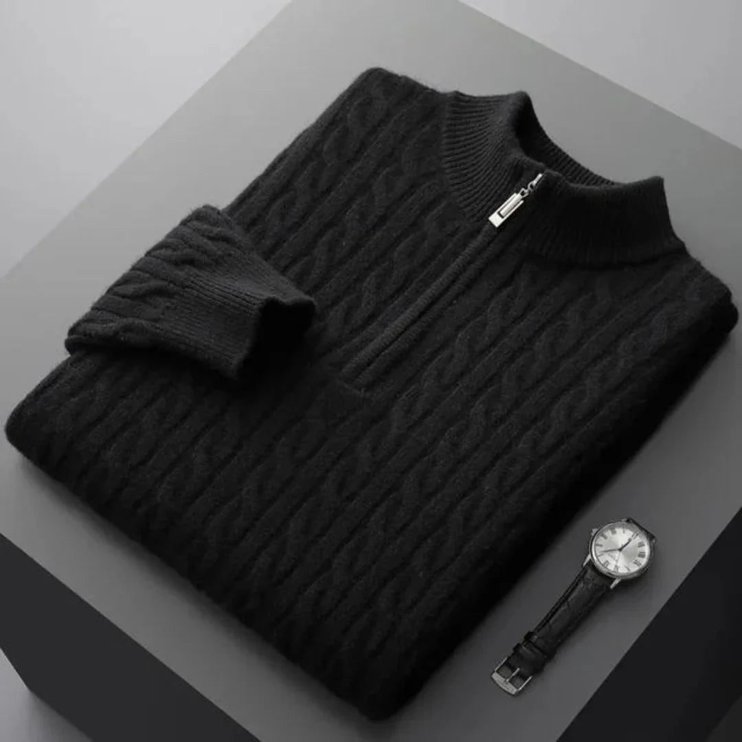 Deneb Gewebter Kaschmir-Half-Zip