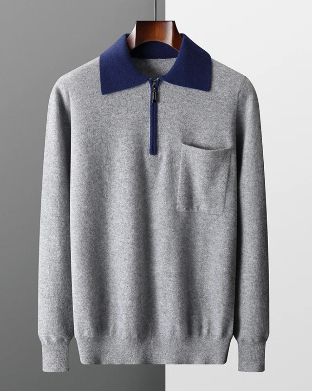 Castelle Kaschmir-Zip-Polo
