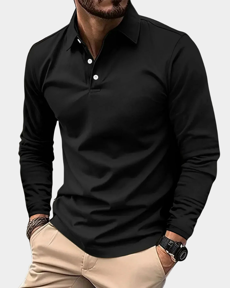 Modern Fit Langarm-Polo
