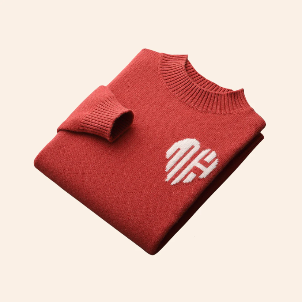 Bora Bora Kaschmir-Herz-Pullover