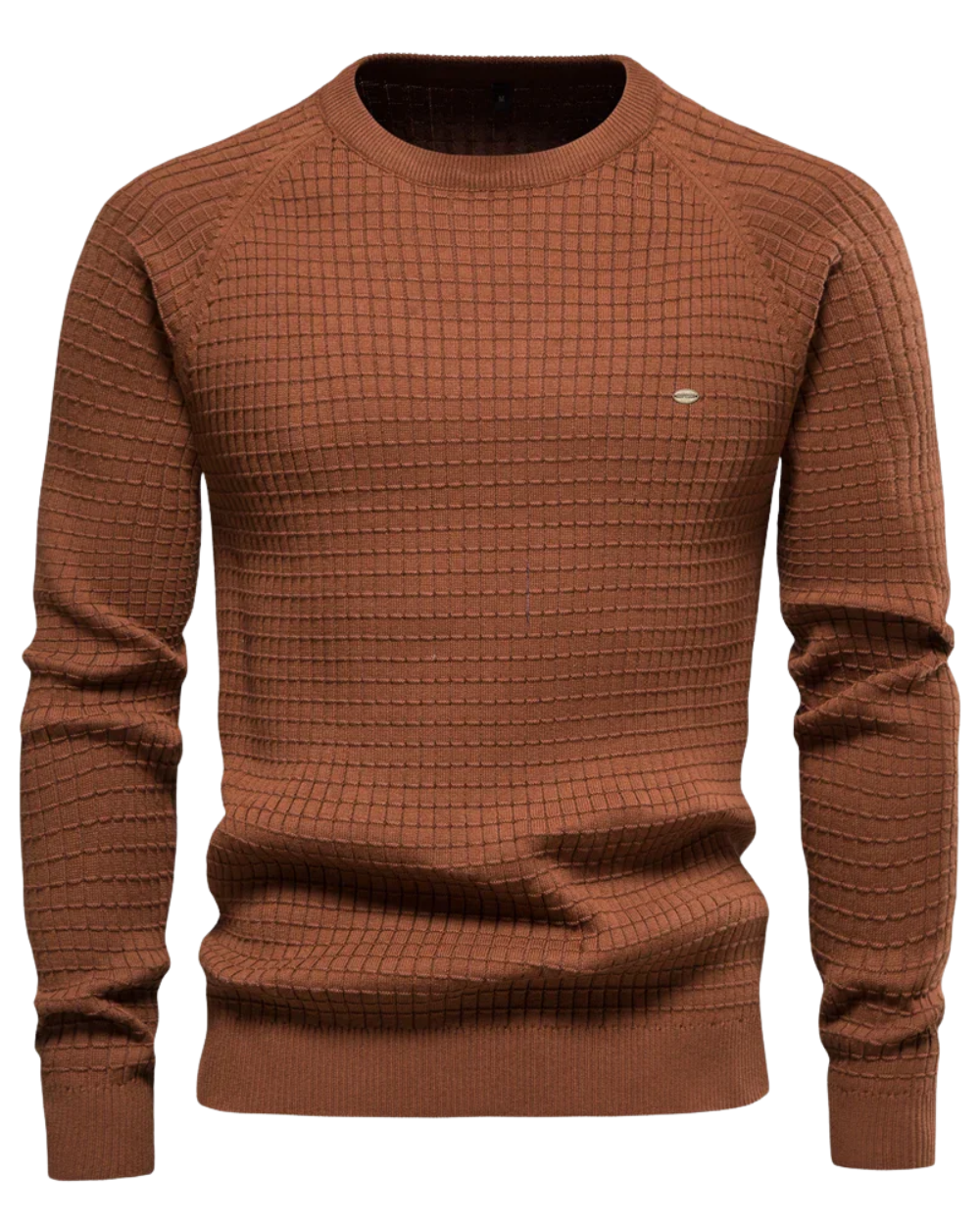 Herren-Pullover mit Gittermuster