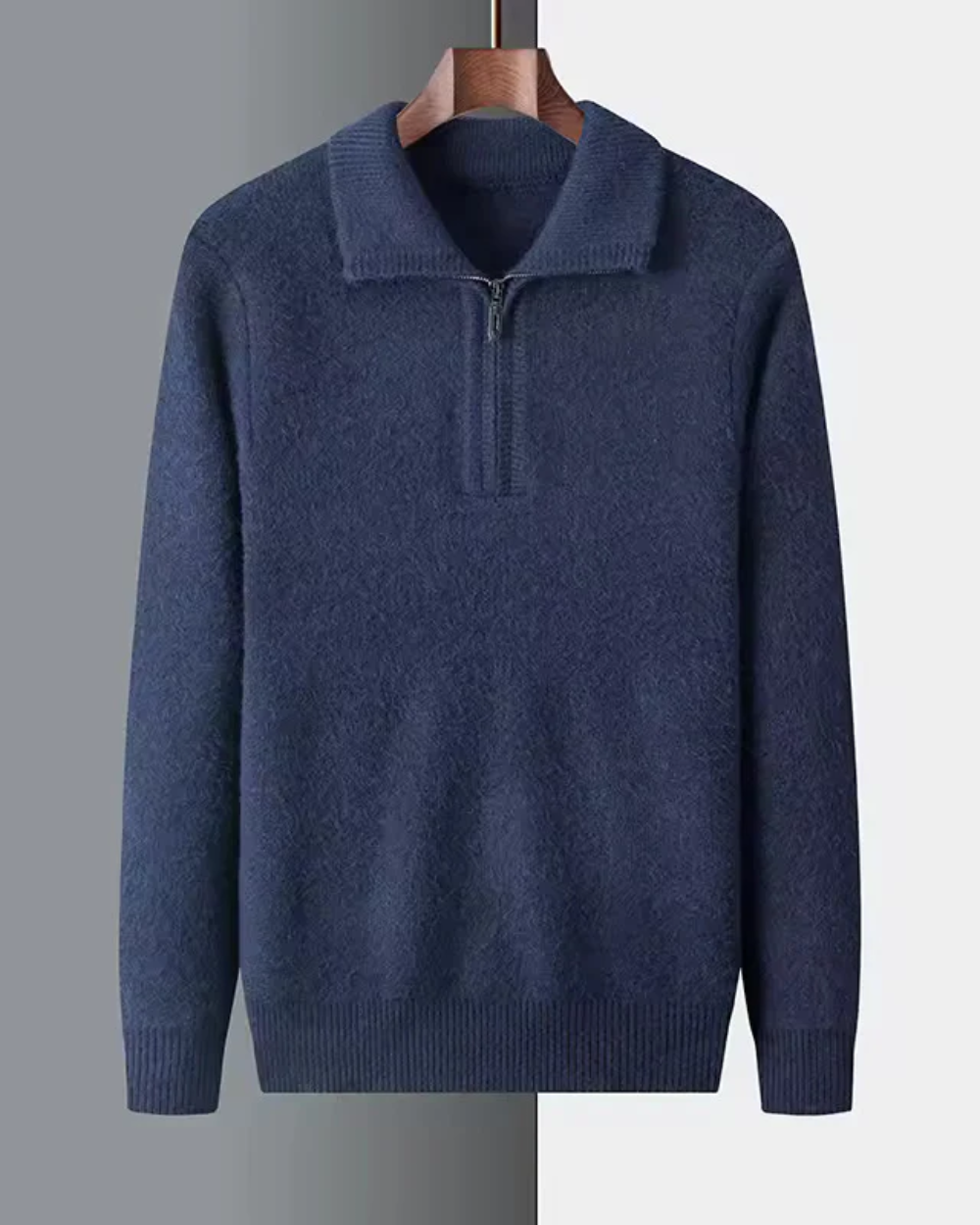 Gstaad Kaschmir-Quarter-Zip-Pullover