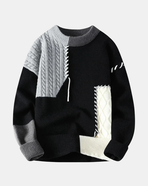 Amadeo Patchwork-Pullover