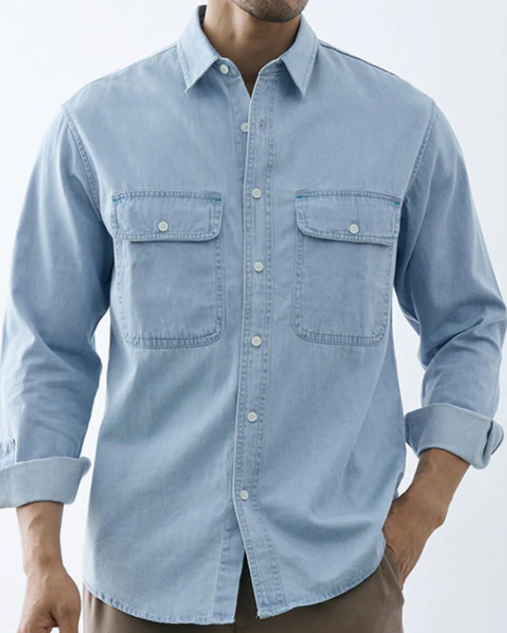 Klassisches Denim-Hemd