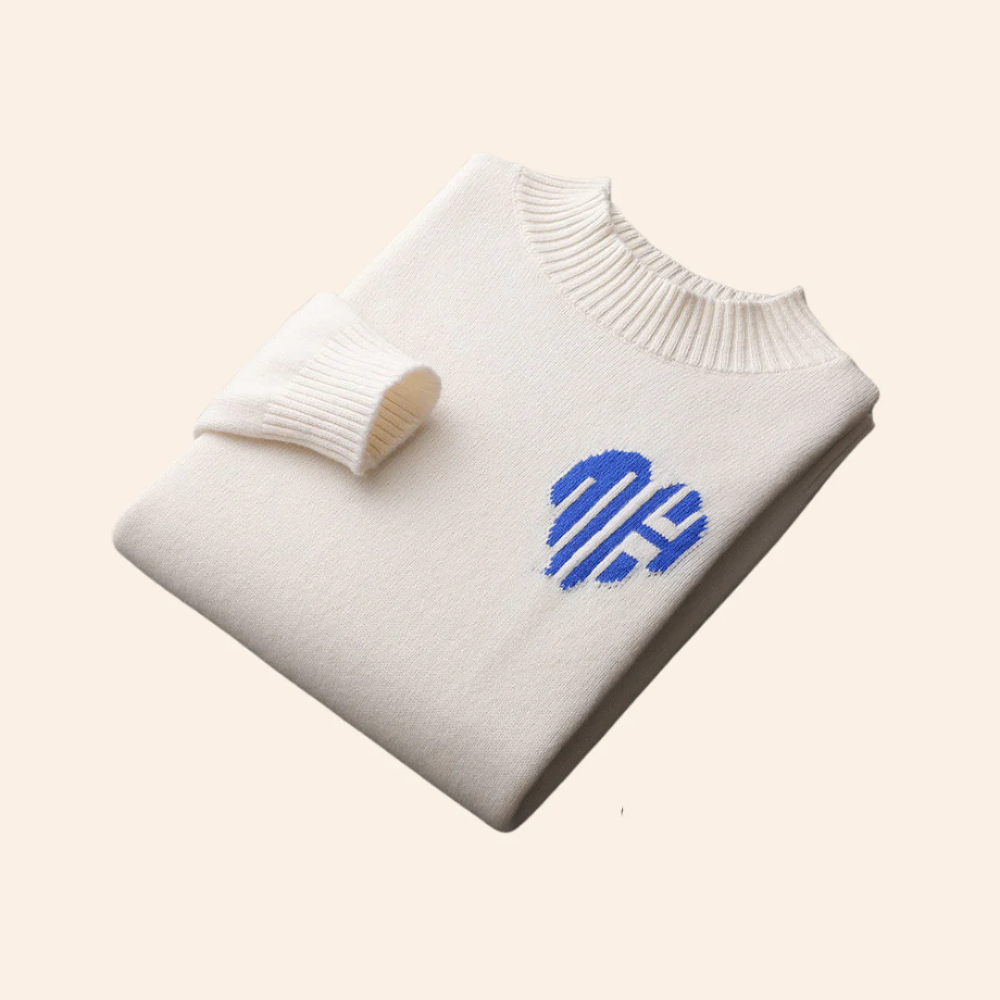 Bora Bora Kaschmir-Herz-Pullover