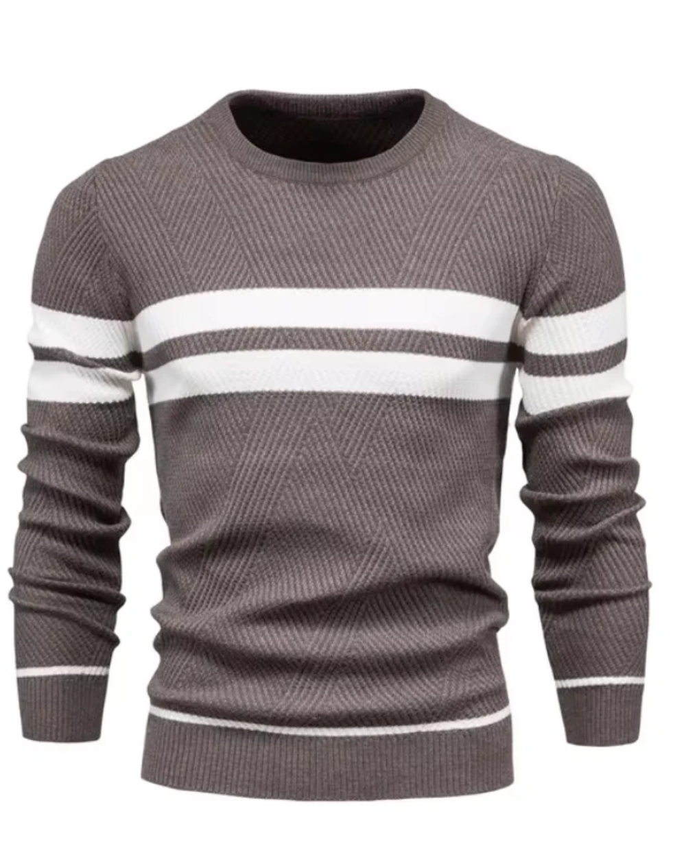 Stilvoller Herren-Pullover mit Streifen