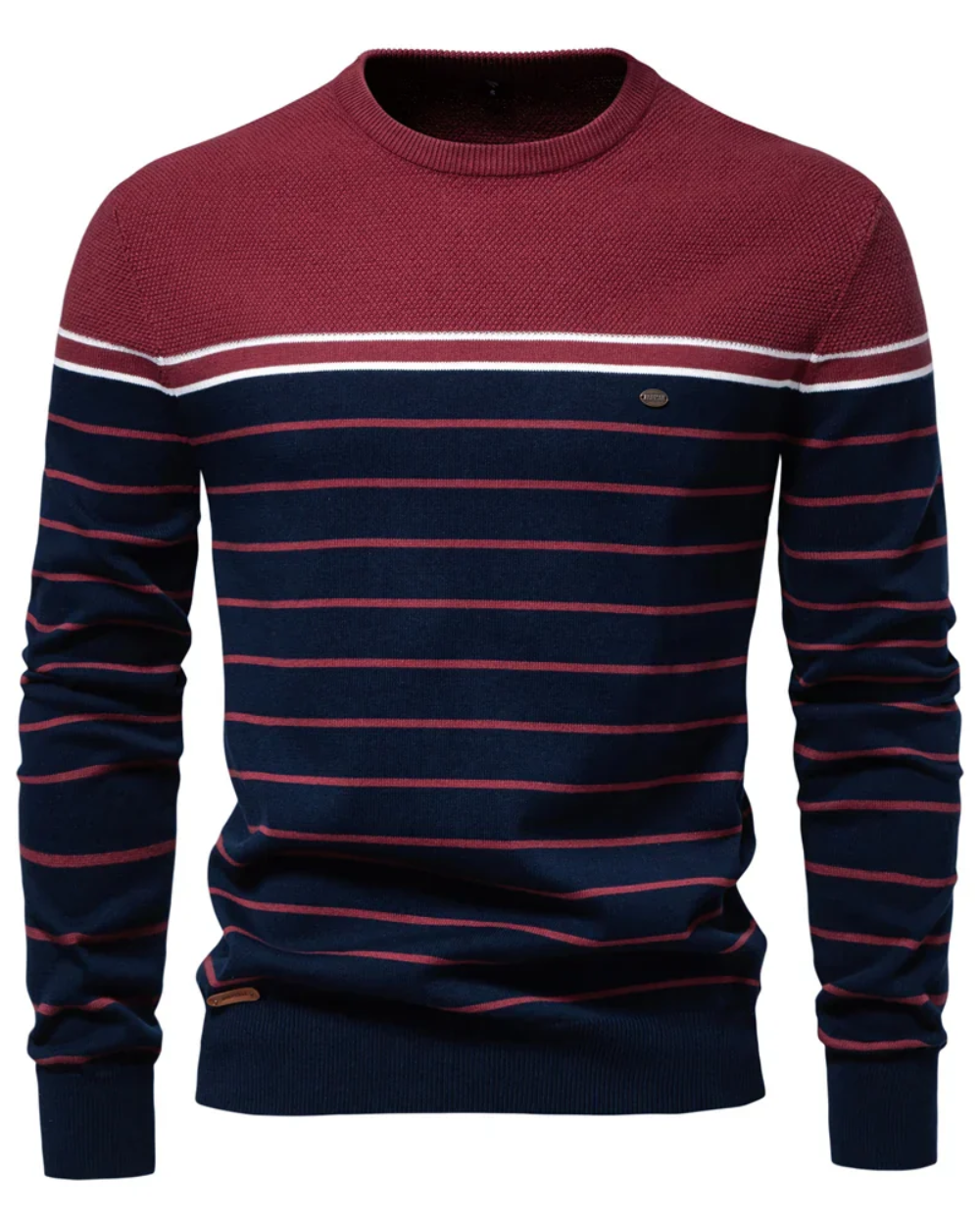 Herren-Pullover mit Streifenmuster