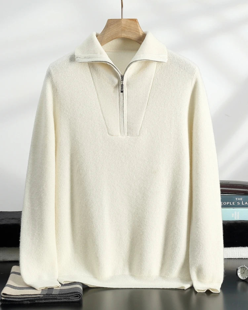 Portofino Kaschmir-Half-Zip-Pullover