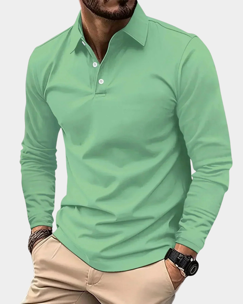 Modern Fit Langarm-Polo