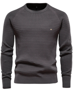 Herren-Pullover mit Gittermuster