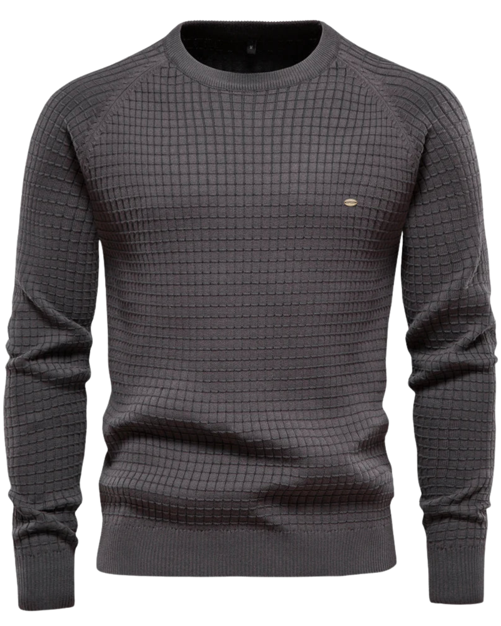 Herren-Pullover mit Gittermuster