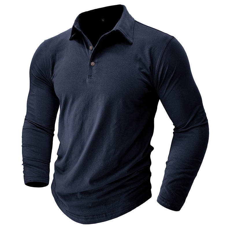 Modernes Langarm-Polo