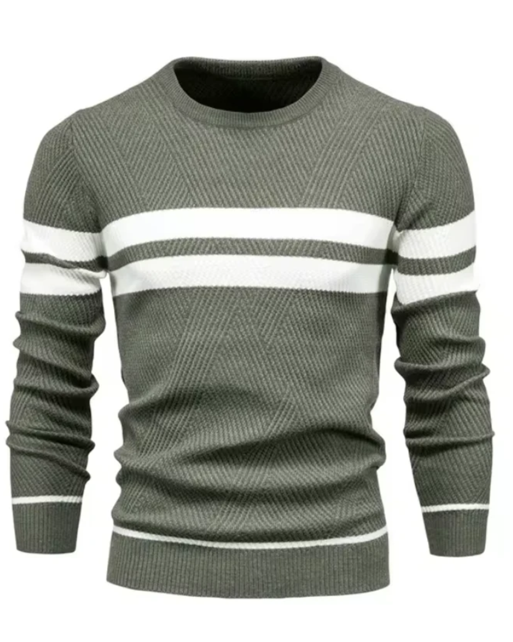 Stilvoller Herren-Pullover mit Streifen