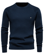 Herren-Pullover mit Gittermuster