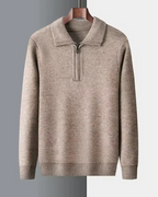 Gstaad Kaschmir-Quarter-Zip-Pullover