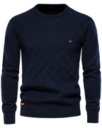 Herren-Pullover mit Karomuster V2