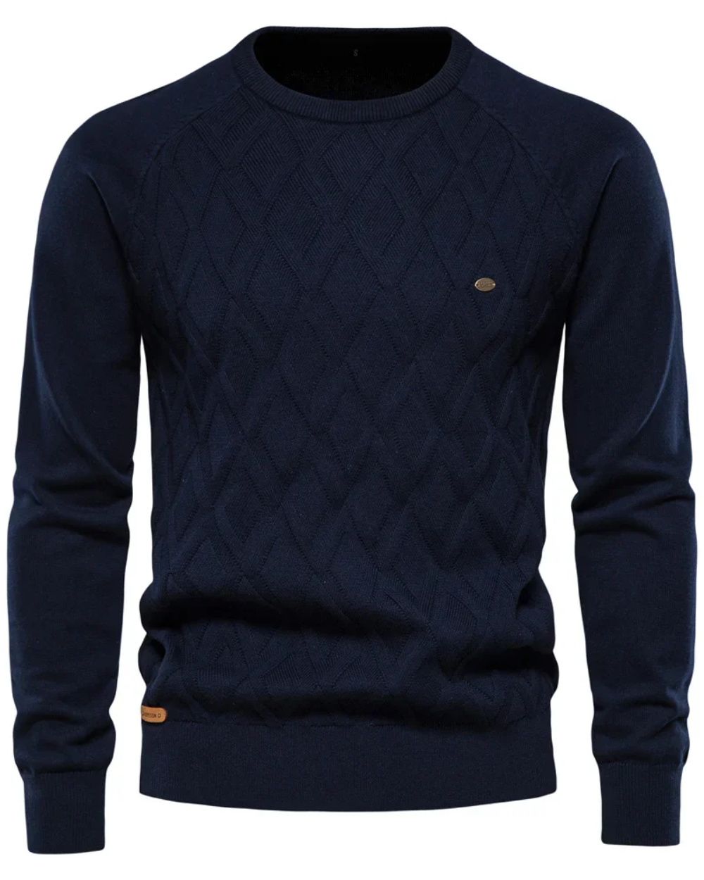 Herren-Pullover mit Karomuster V2