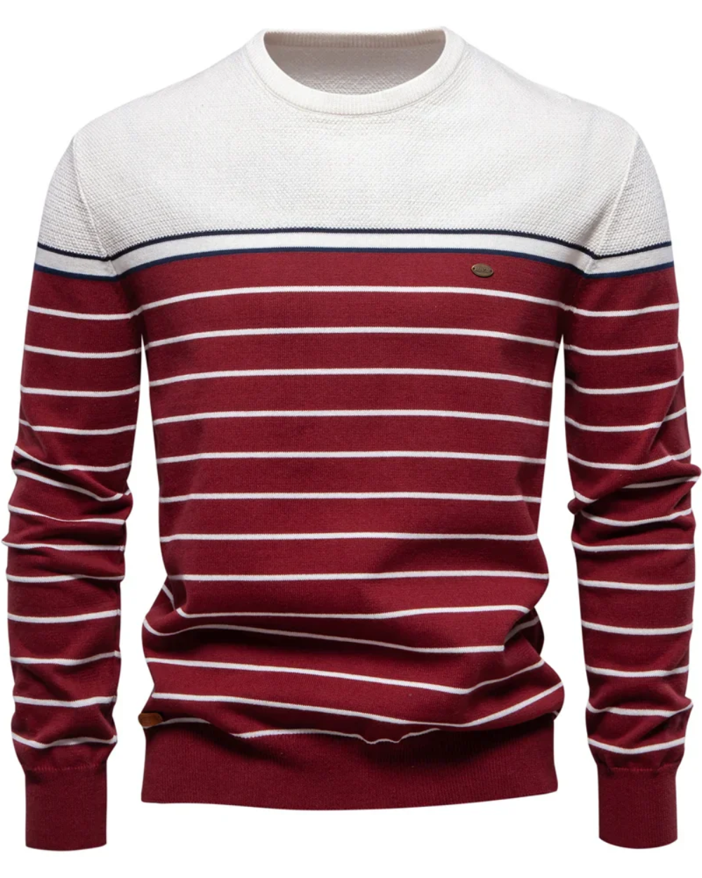 Herren-Pullover mit Streifenmuster