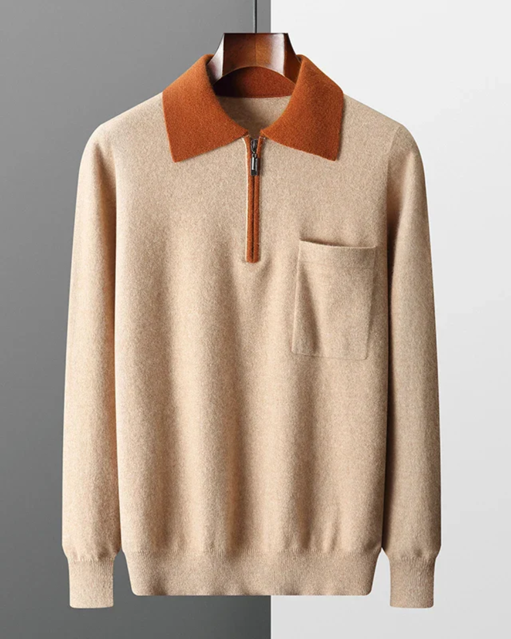 Castelle Kaschmir-Zip-Polo