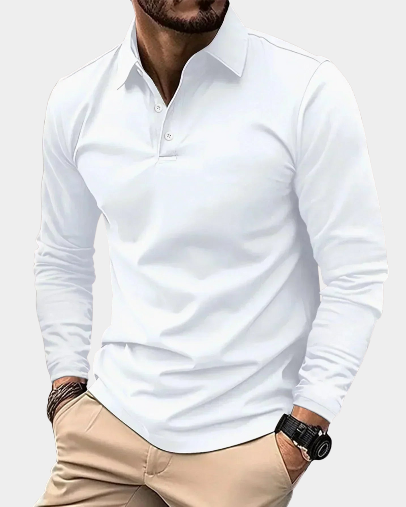 Modern Fit Langarm-Polo