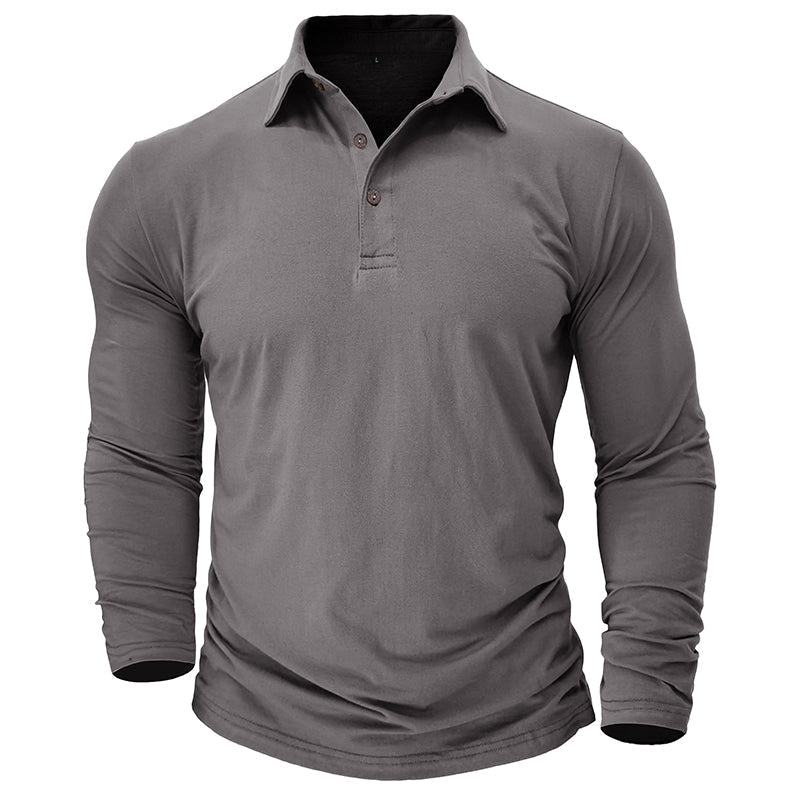 Modernes Langarm-Polo