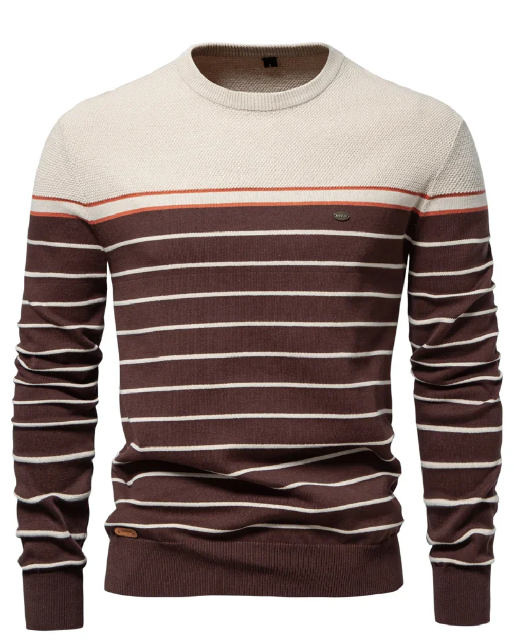 Herren-Pullover mit Streifenmuster