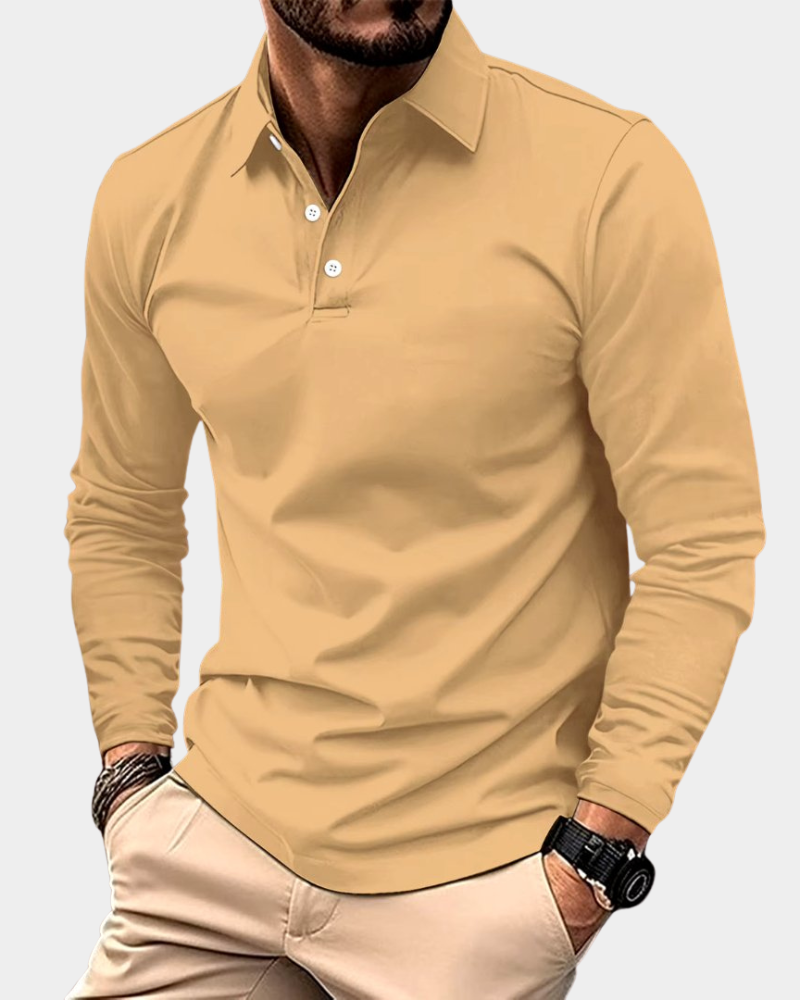 Modern Fit Langarm-Polo