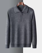 Gstaad Kaschmir-Quarter-Zip-Pullover