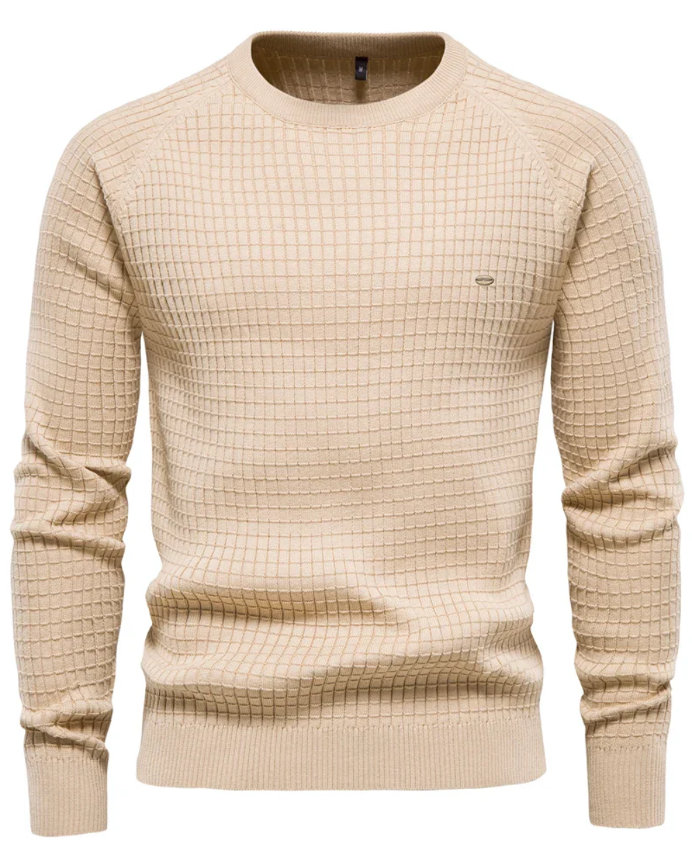 Herren-Pullover mit Gittermuster