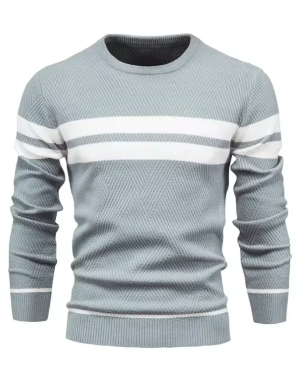 Stilvoller Herren-Pullover mit Streifen