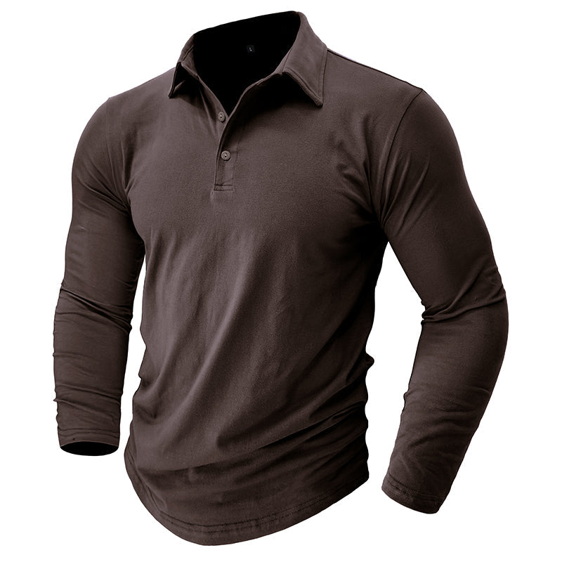 Modernes Langarm-Polo