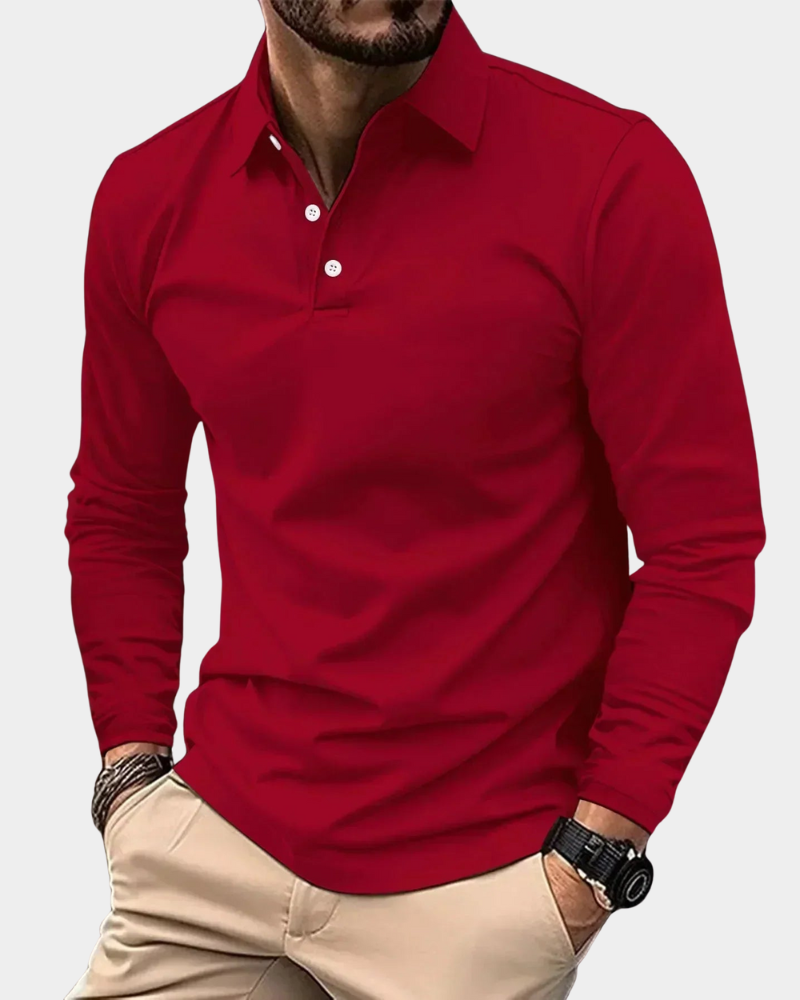 Modern Fit Langarm-Polo