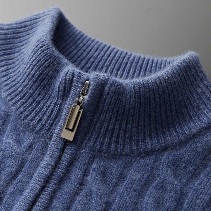 Deneb Gewebter Kaschmir-Half-Zip