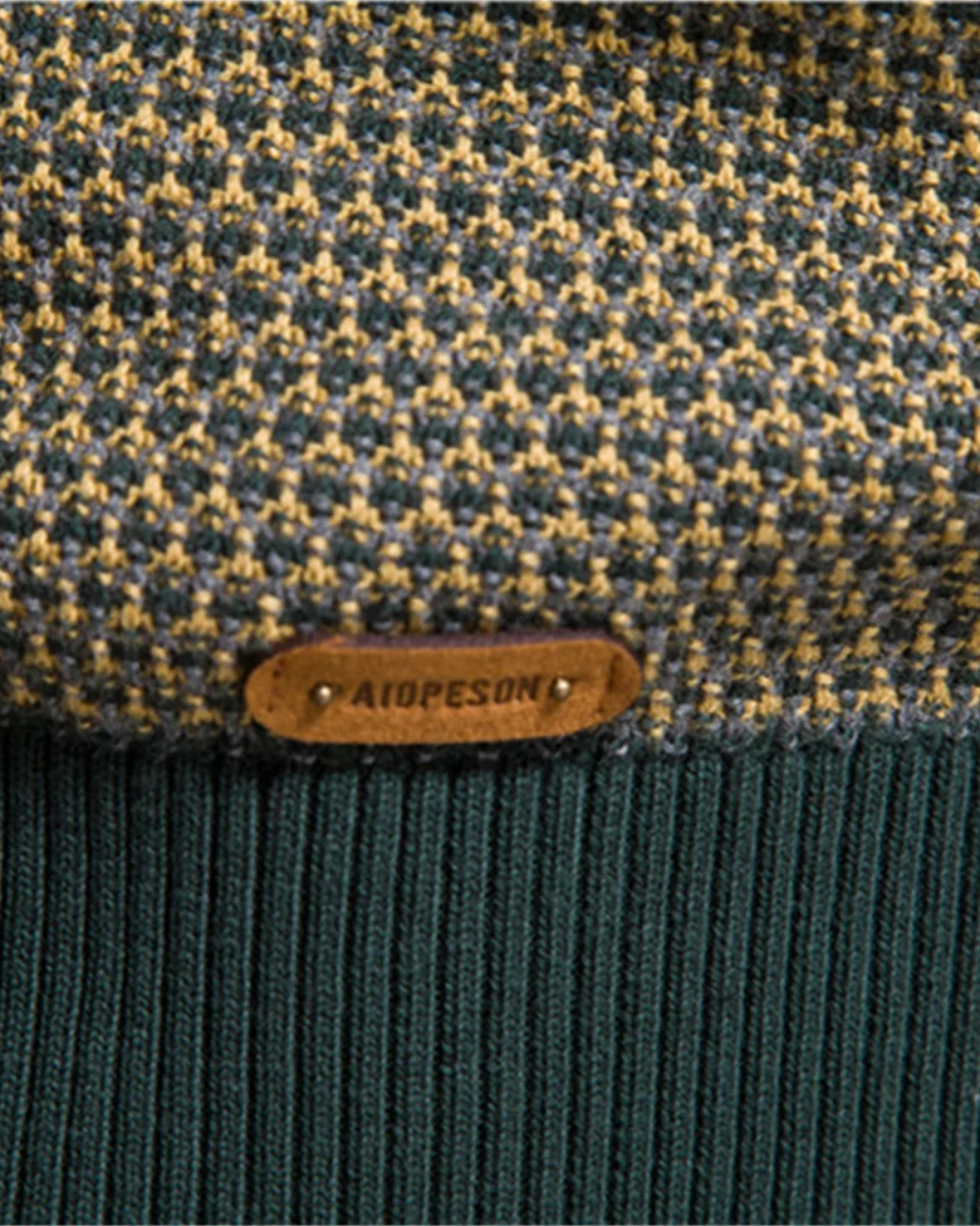 Herren-Karierter Pullover