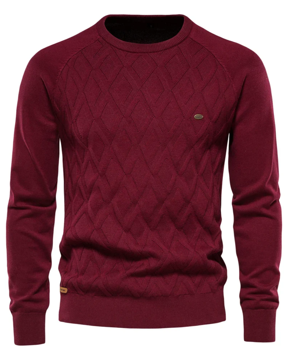 Herren-Pullover mit Karomuster V2